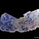 Fluorite with Chalcopyrite and radiation-induced spots - image 6