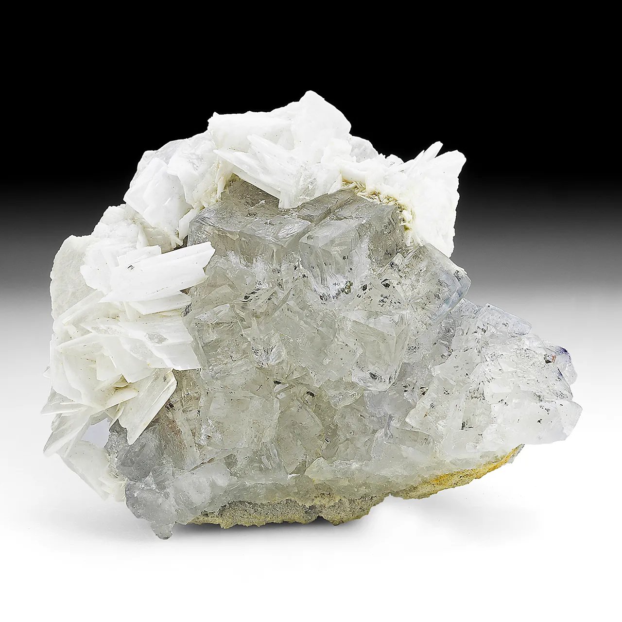 Fluorite with Chalcopyrite, Barite - image 1