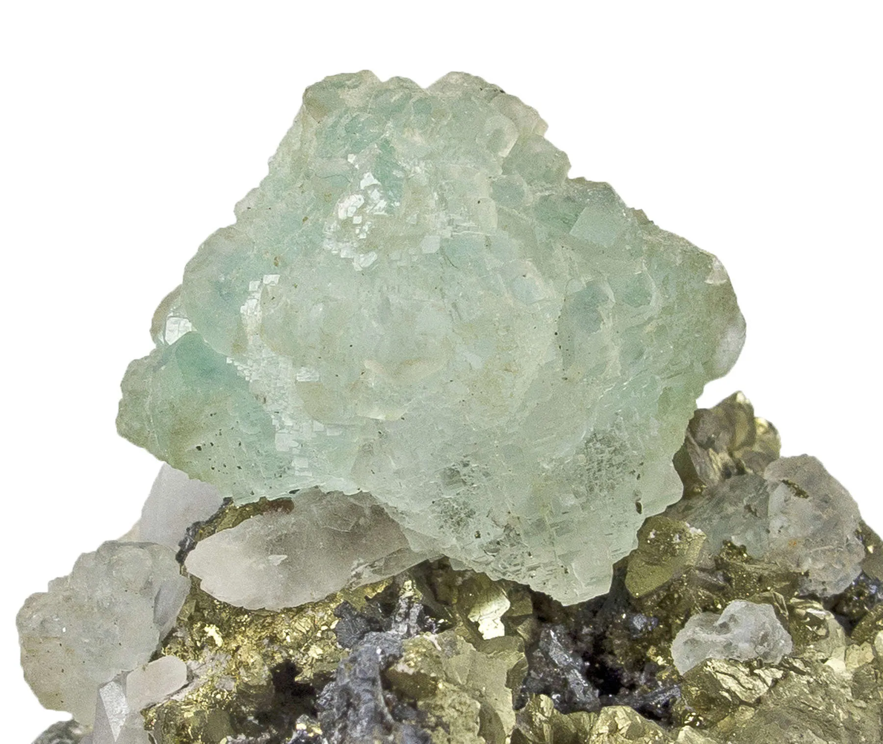 Fluorite With Chalcopyrite - image 5