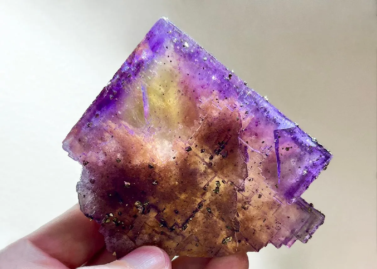 Fluorite with Chalcopyrite - image 1