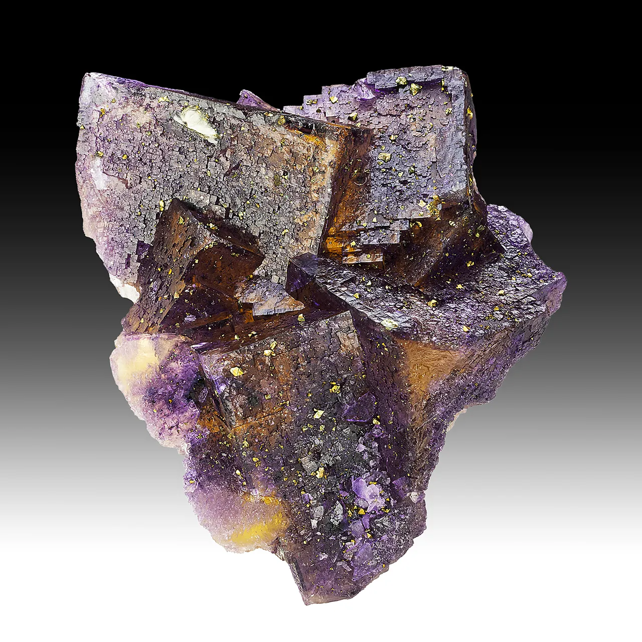 Fluorite with Chalcopyrite - image 1