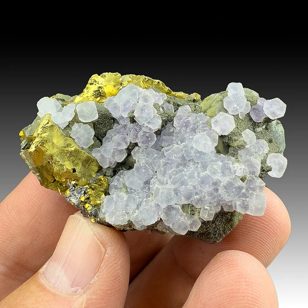 Fluorite with Chalcopyrite image