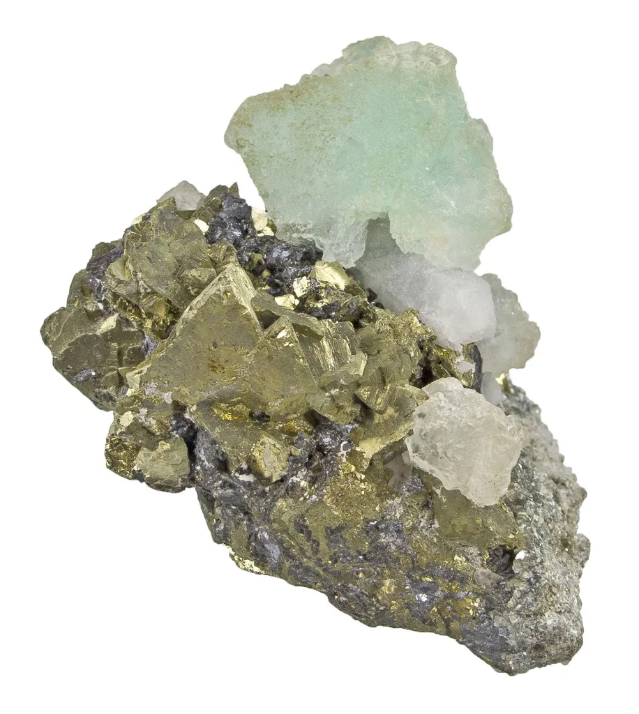 Fluorite With Chalcopyrite - image 3