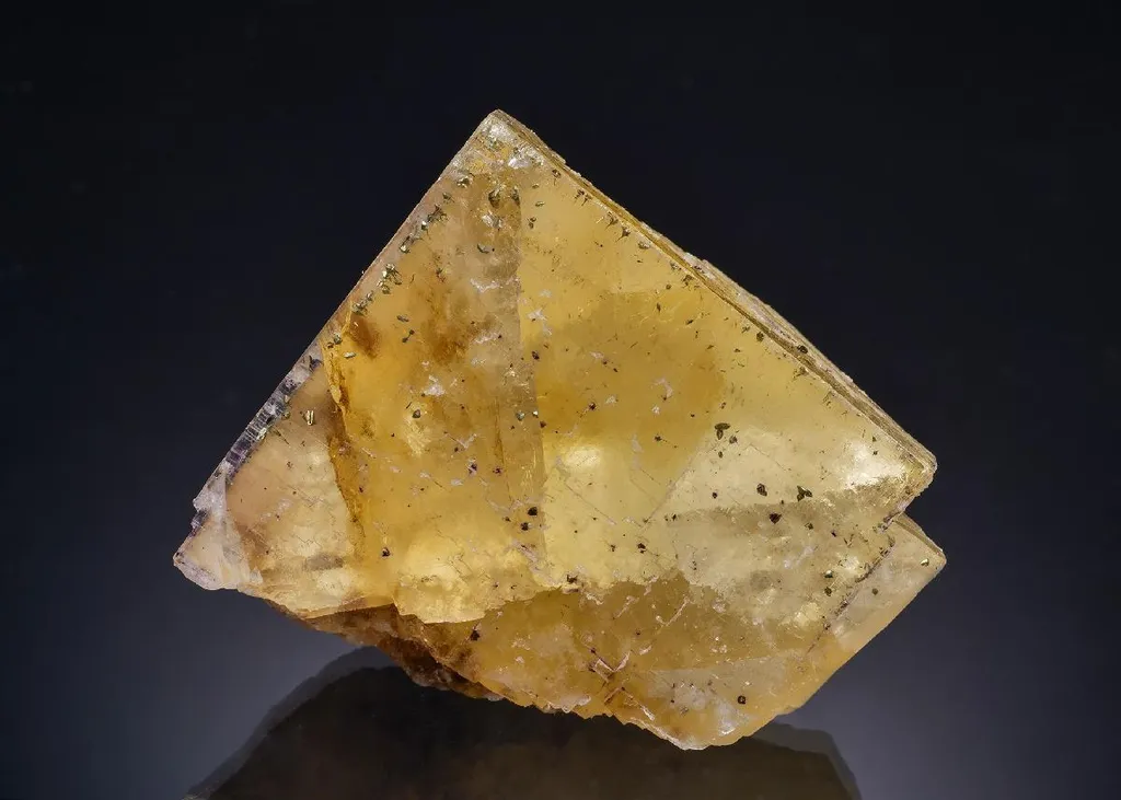 Fluorite with Chalcopyrite