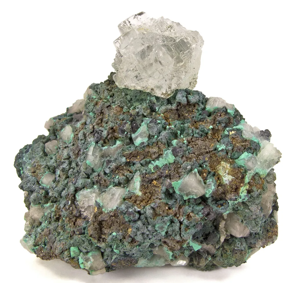 Fluorite With Chalcopyrite image