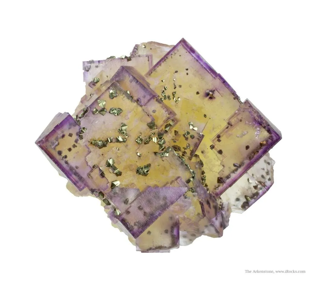 Fluorite With Chalcopyrite Inclusions - image 3