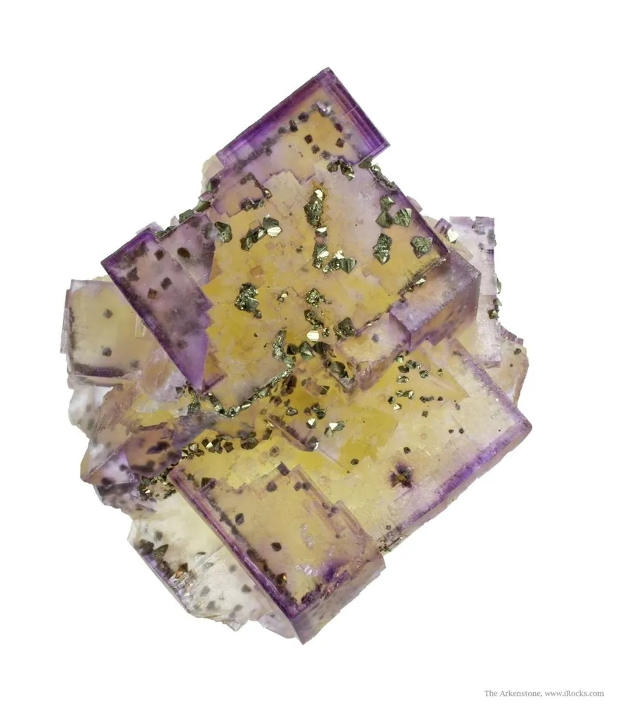 Fluorite With Chalcopyrite Inclusions image