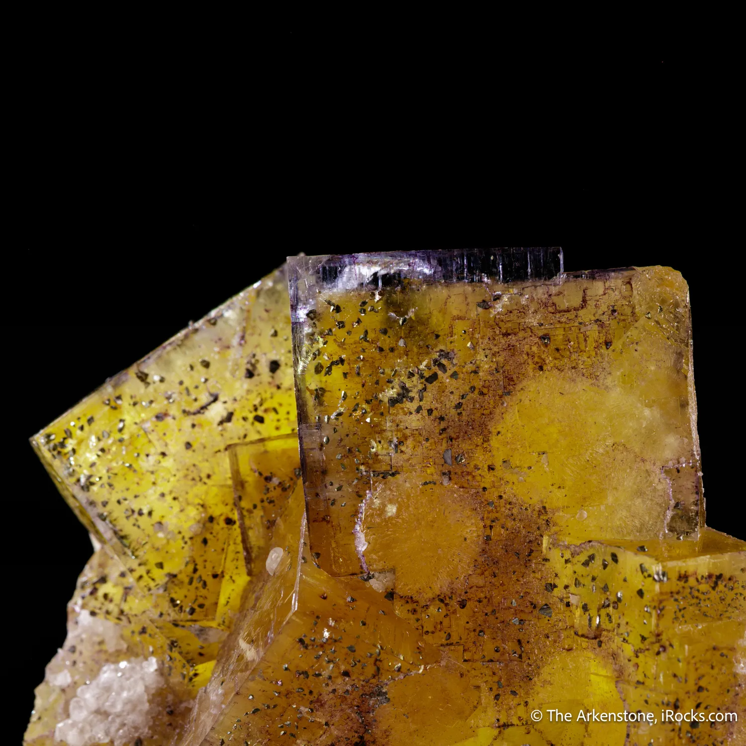 Fluorite with Chalcopyrite inclusions - image 5