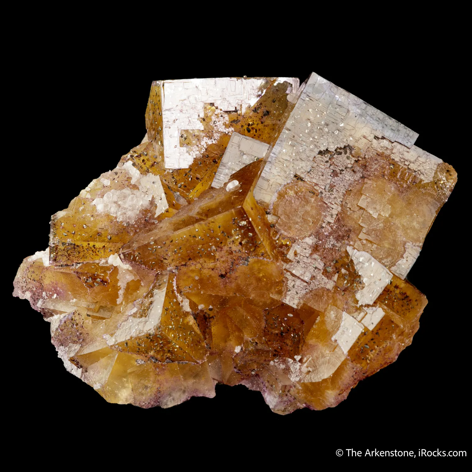 Fluorite with Chalcopyrite inclusions - image 3