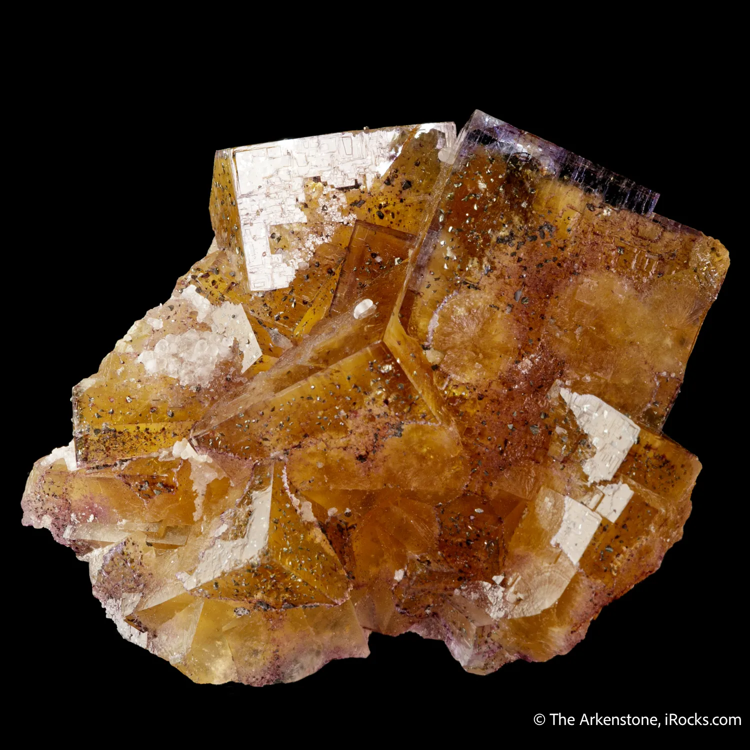 Fluorite with Chalcopyrite inclusions - image 4