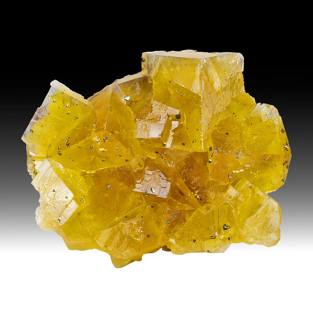 Fluorite with Chalcopyrite (restored) - image 1