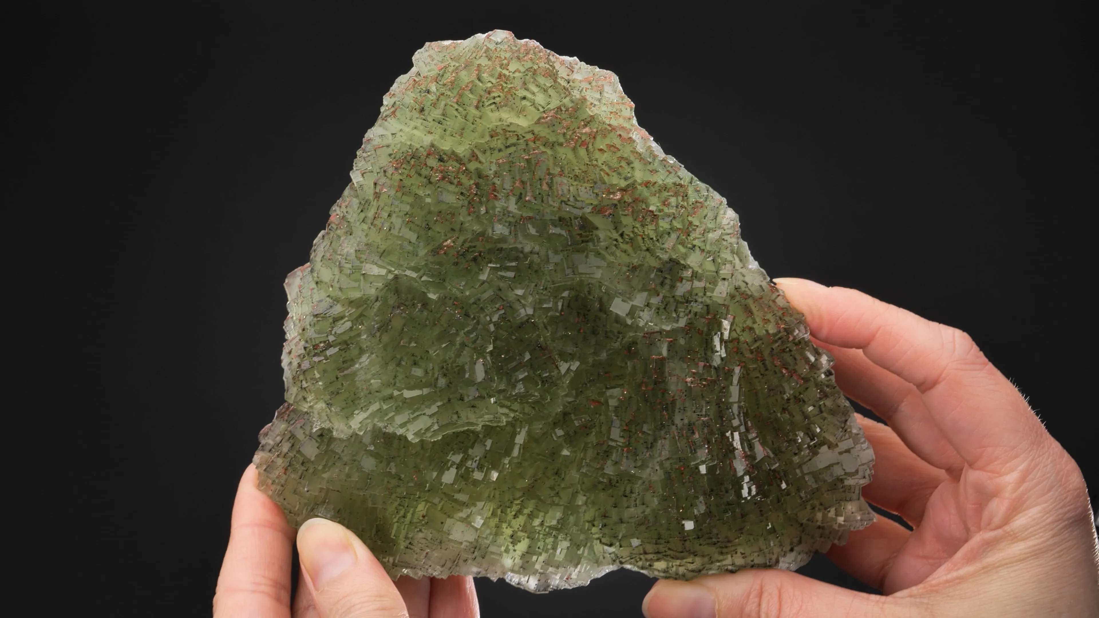 Fluorite with Cinnabar inclusions - image 2