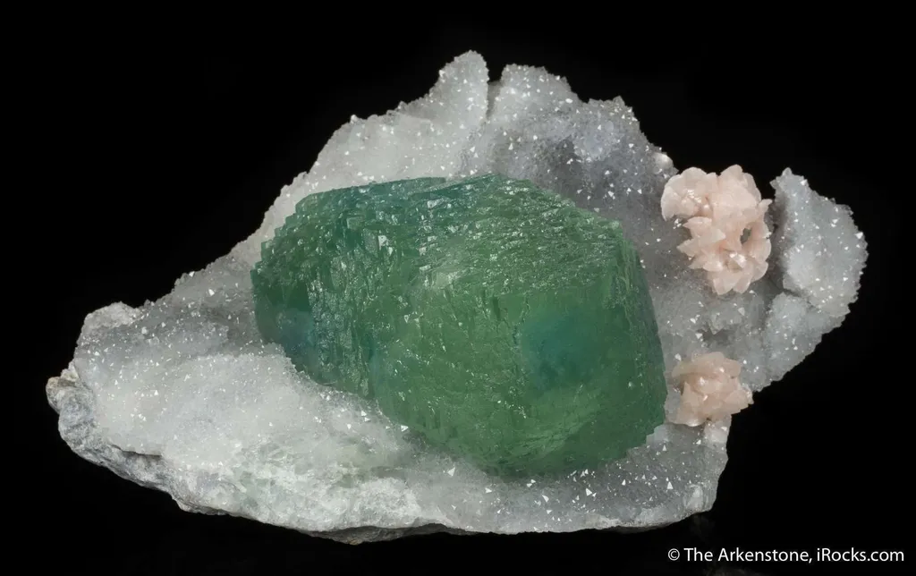 Fluorite with Dolomite and Quartz - image 3