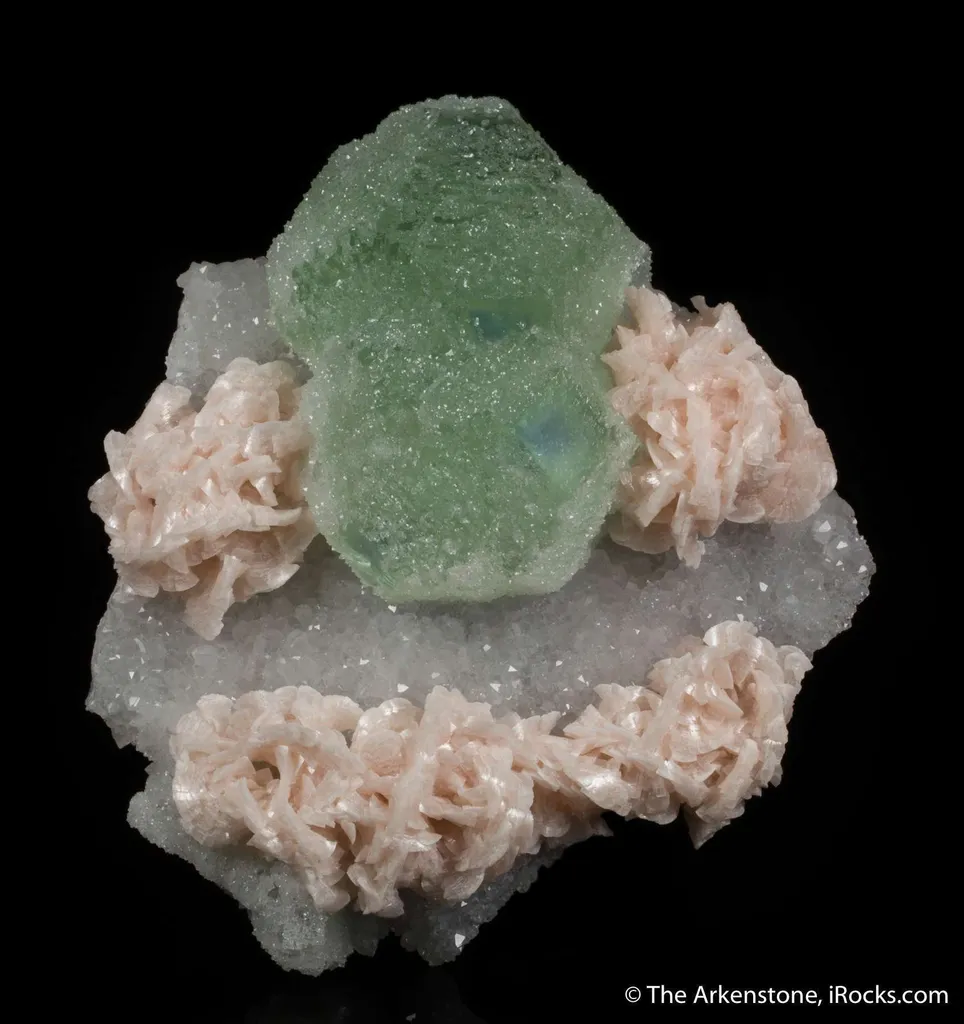 Fluorite with Dolomite and Quartz image