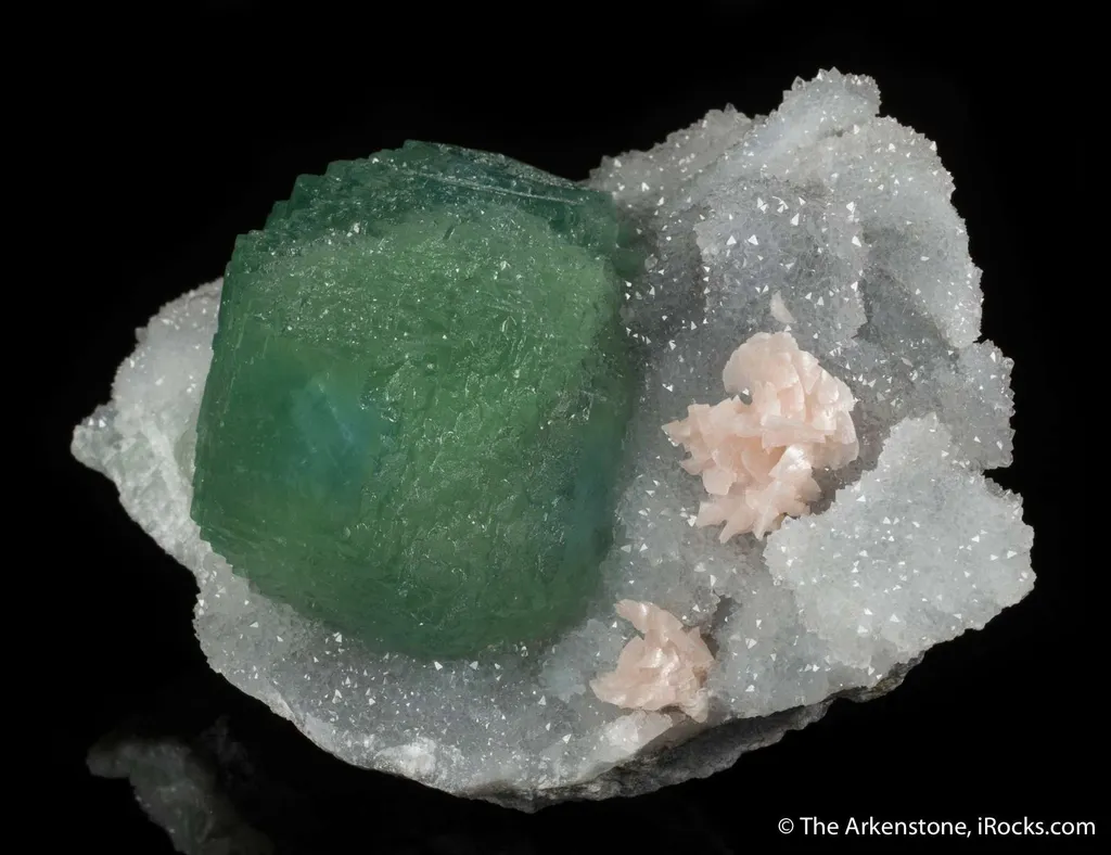 Fluorite with Dolomite and Quartz - image 2