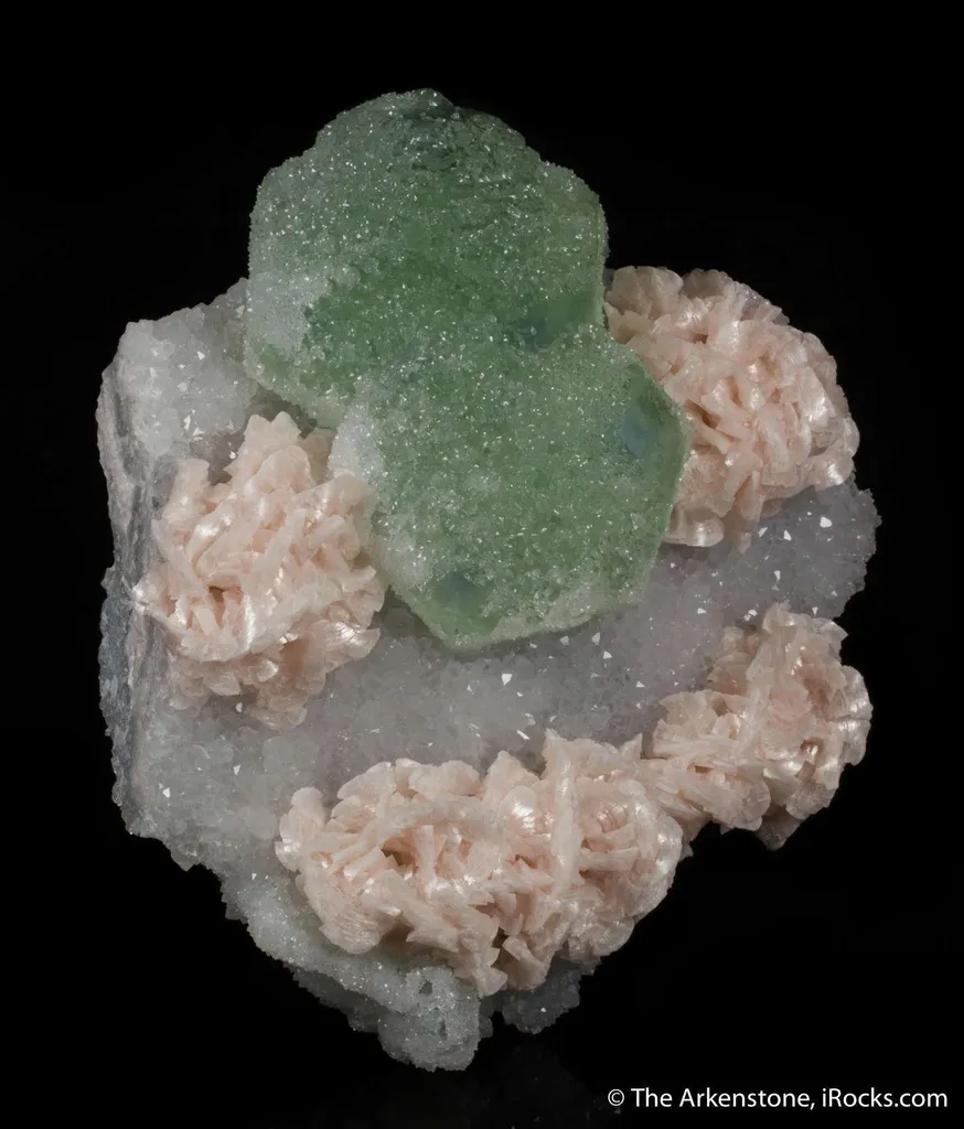 Fluorite with Dolomite and Quartz - image 3