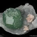 Fluorite with Dolomite and Quartz - image 1