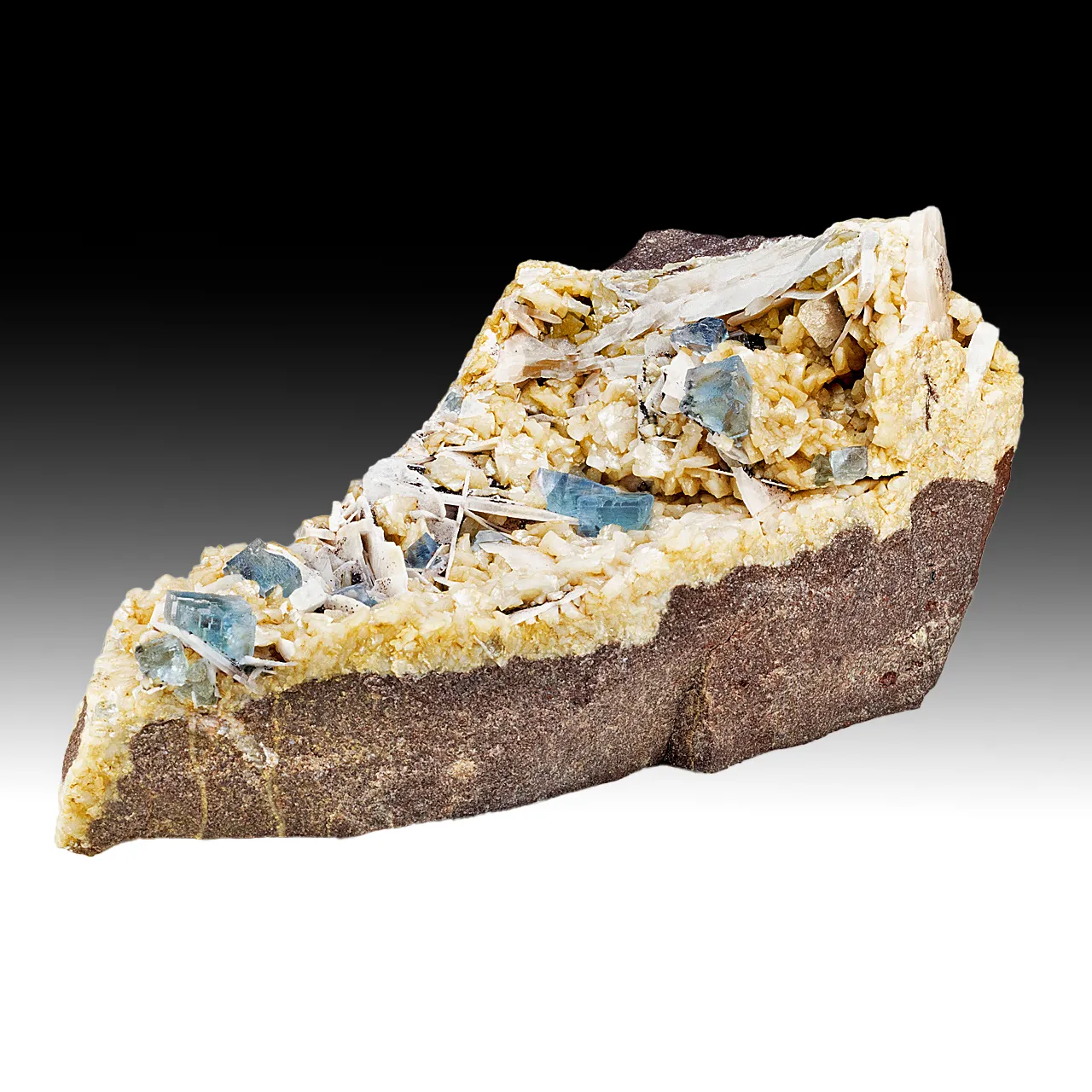 Fluorite with Dolomite, Barite, Hematite - image 2