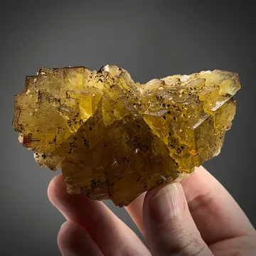 Fluorite with Dolomite (illustrated)