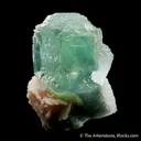 Fluorite with Dolomite on Quartz - image 3