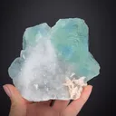 Fluorite with Dolomite on Quartz - image 1
