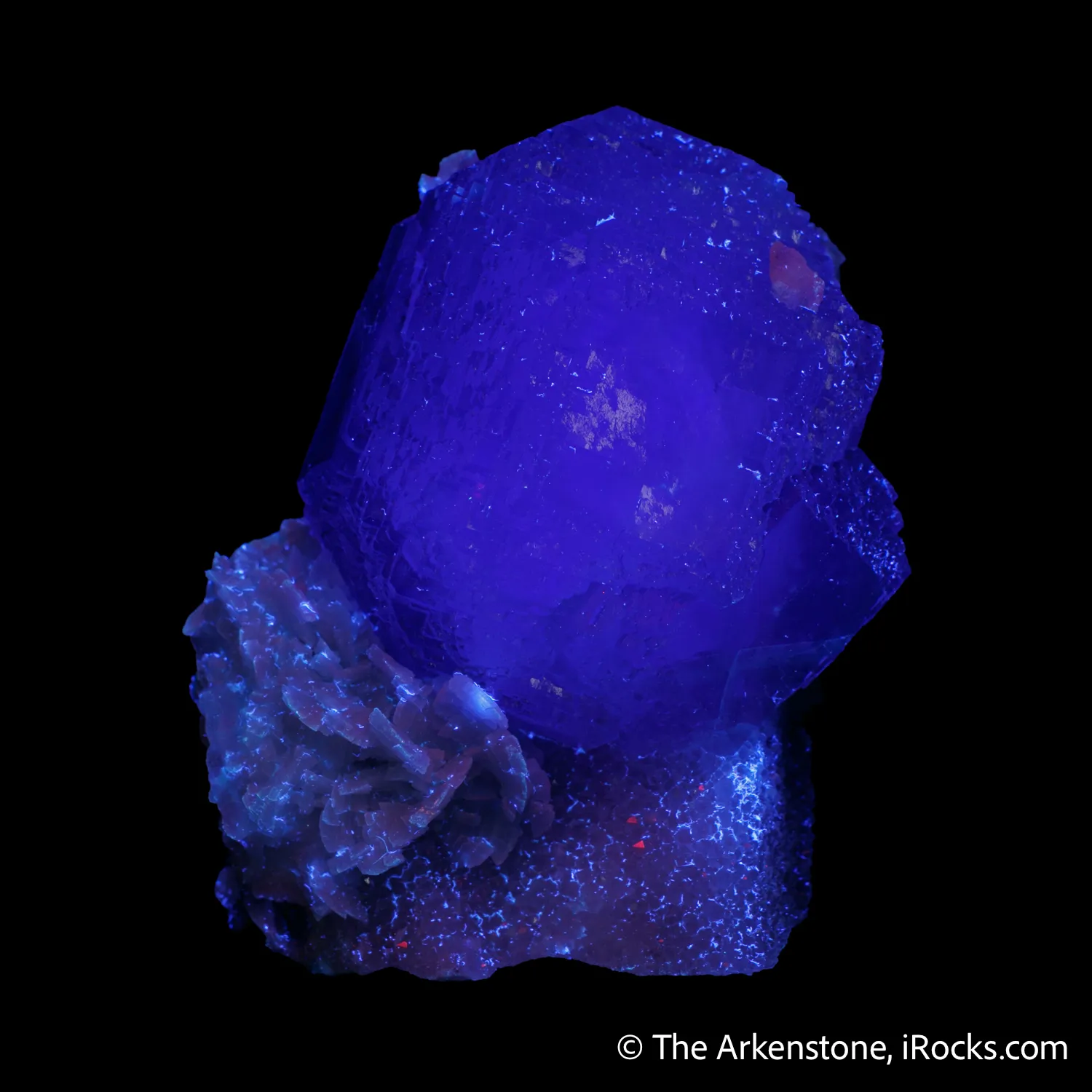Fluorite with Dolomite on Quartz - image 6