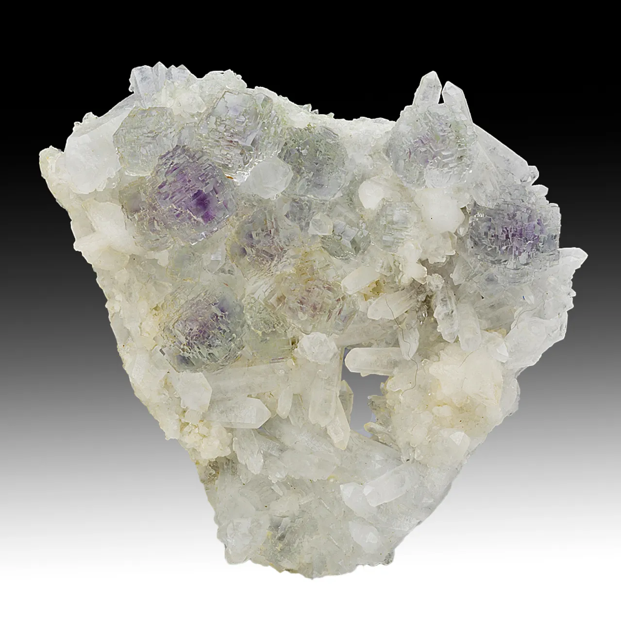 Fluorite with Dolomite, Quartz - image 1