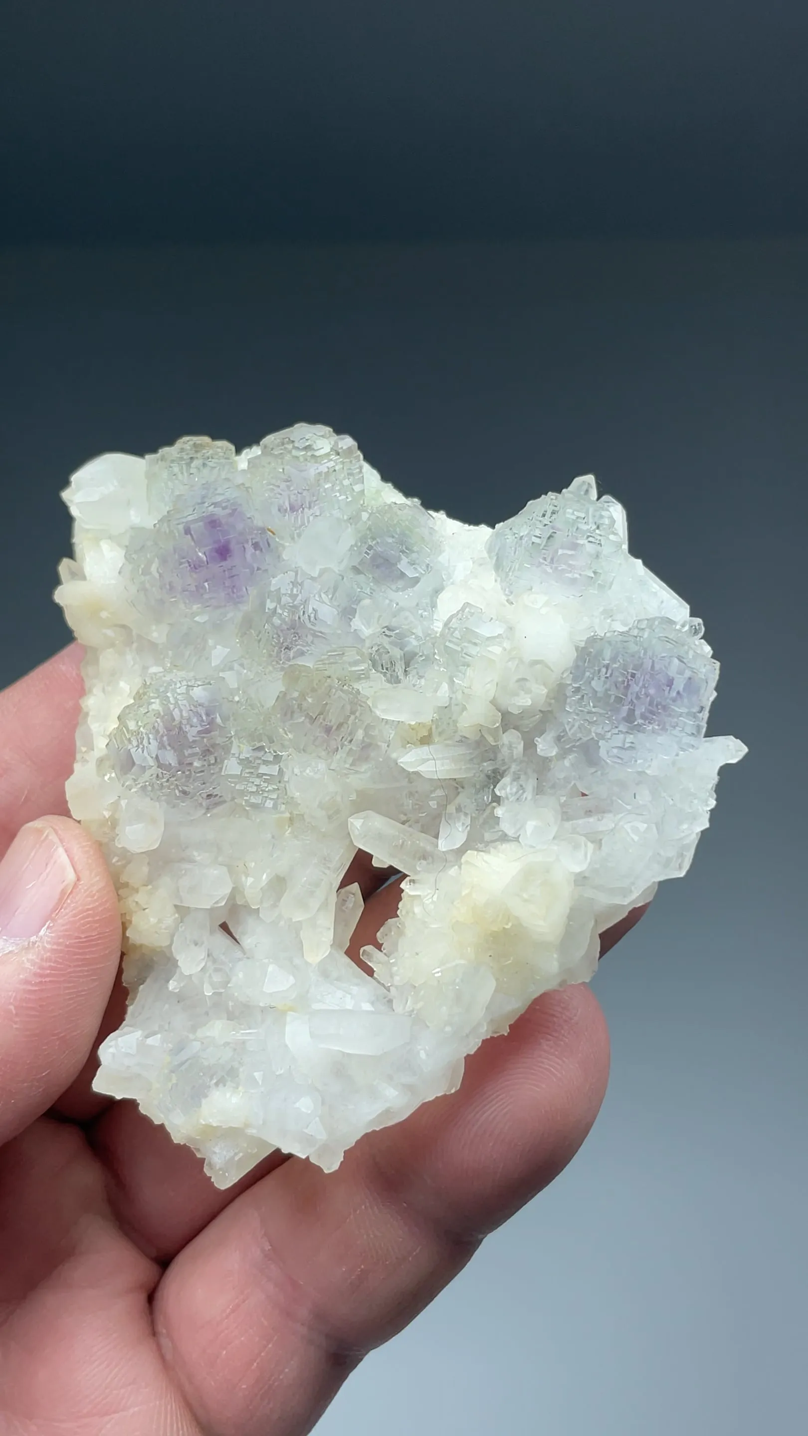 Fluorite with Dolomite, Quartz - image 2