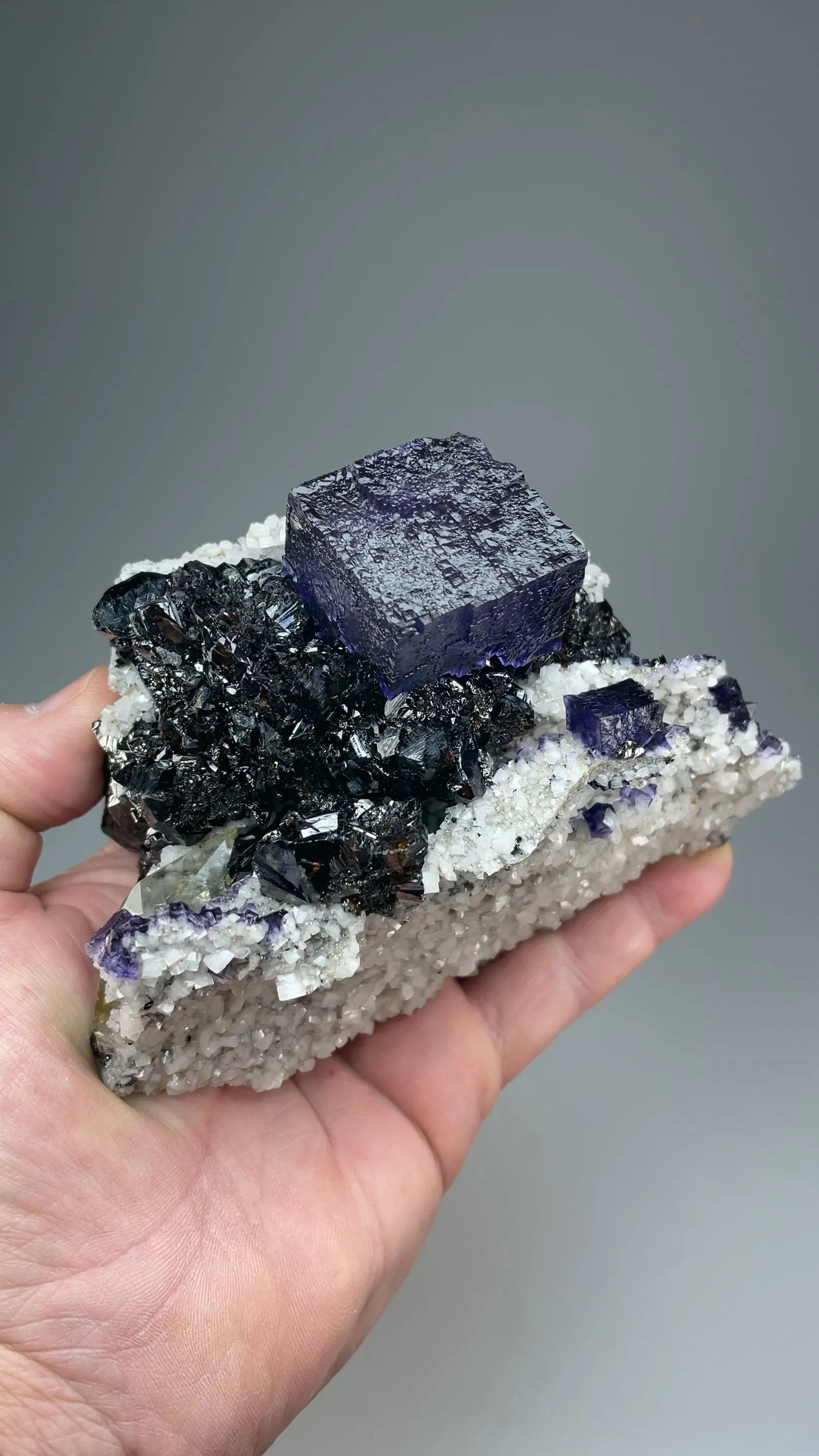 Fluorite with Dolomite, Sphalerite - image 2