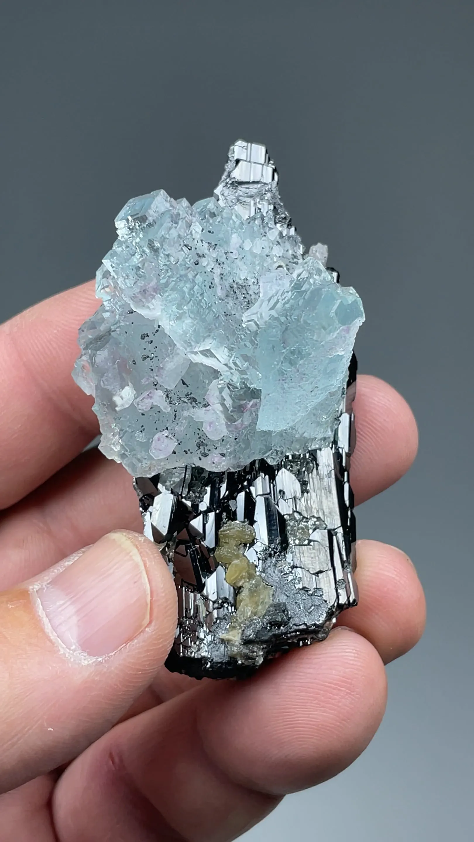 Fluorite with Ferberite - image 2