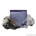 Fluorite with Ferberite, Quartz and Calcite - image 1