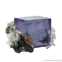 Fluorite with Ferberite, Quartz and Calcite - image 3