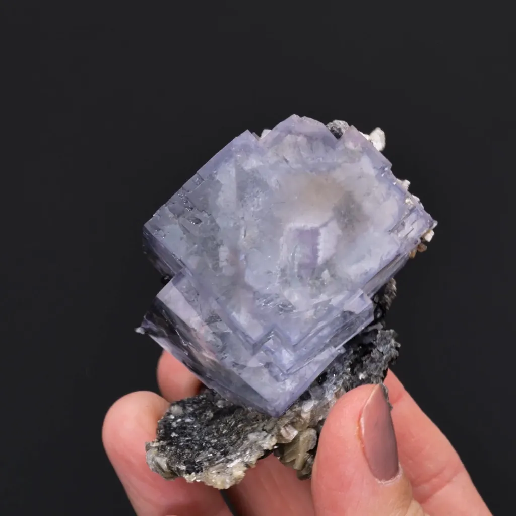 Fluorite with Ferberite Quartz, Arsenopyrite and Muscovite - image 2