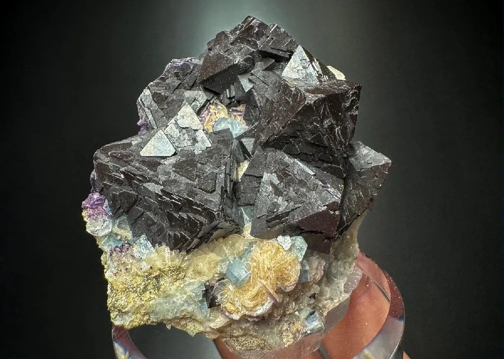 Fluorite with Fluorapatite image