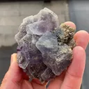 Fluorite with Fluorapatite and Pyrite inclusions - image 1