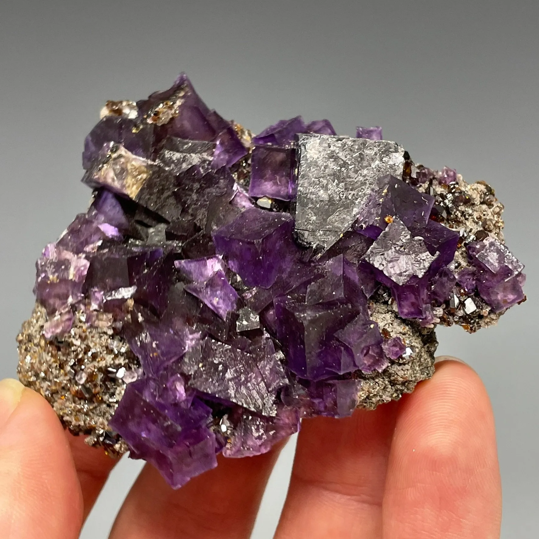 Fluorite with Galena - image 4