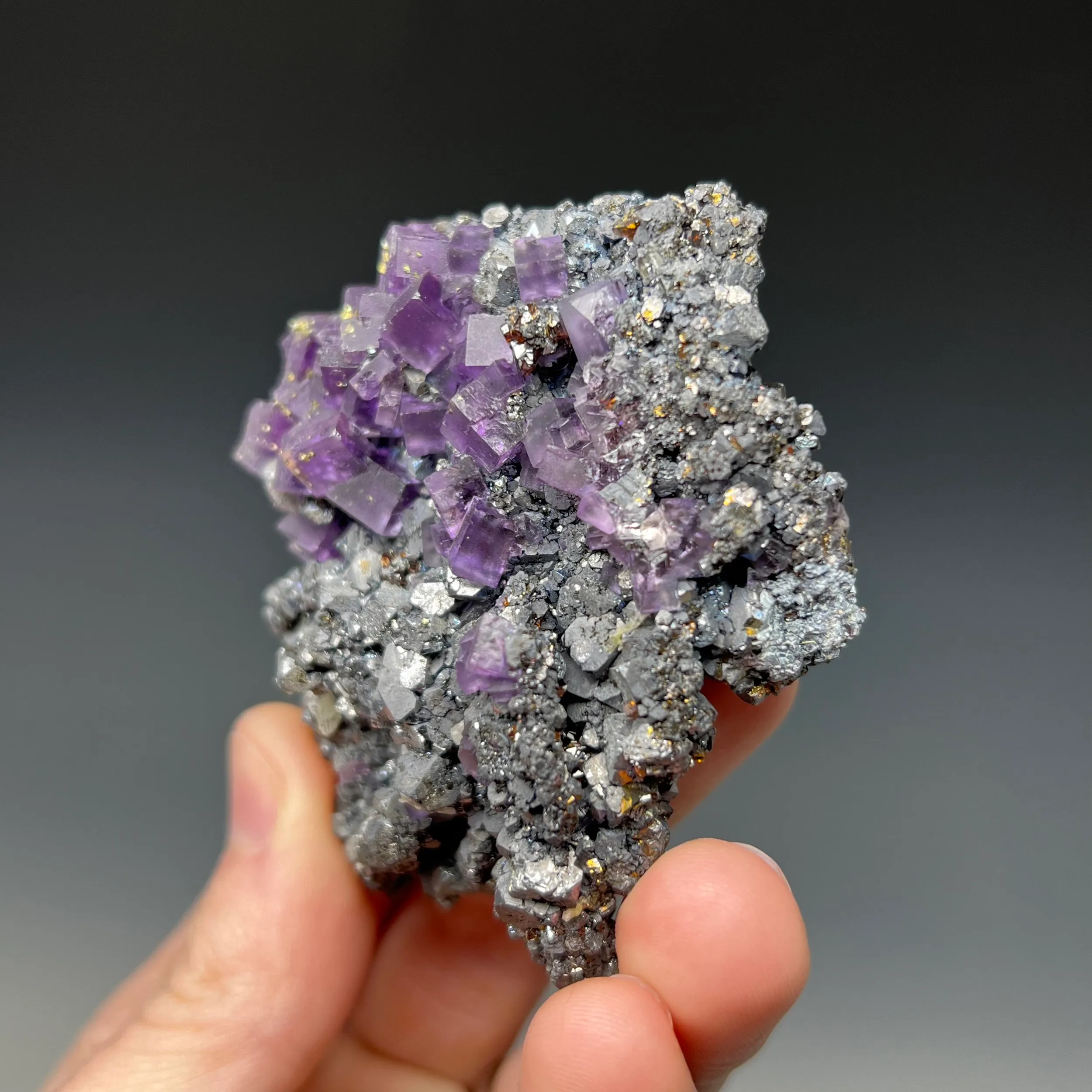 Fluorite with Galena - image 2