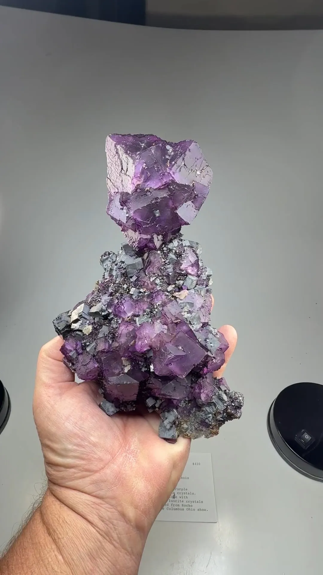 Fluorite with Galena - image 2