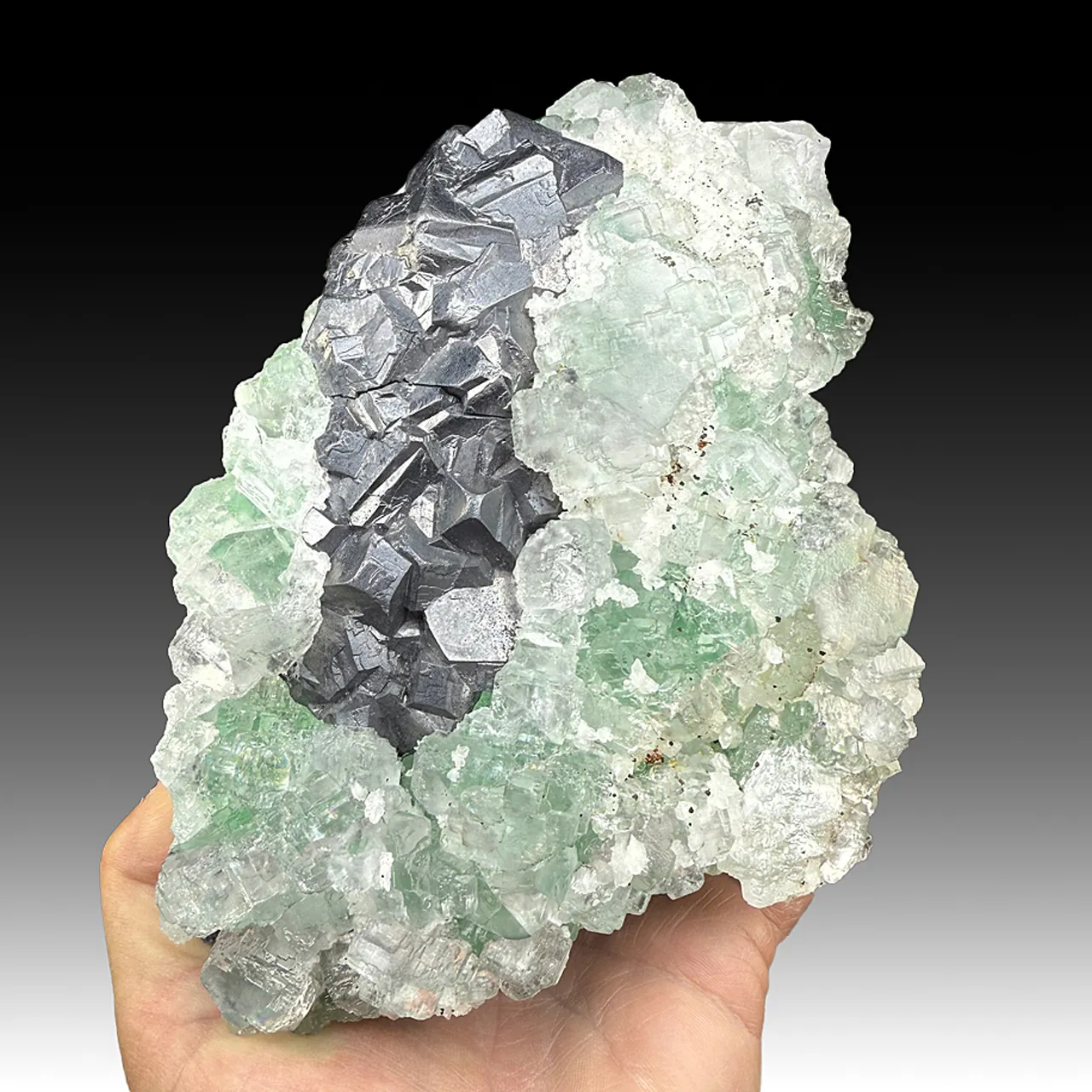 Fluorite with Galena - image 1