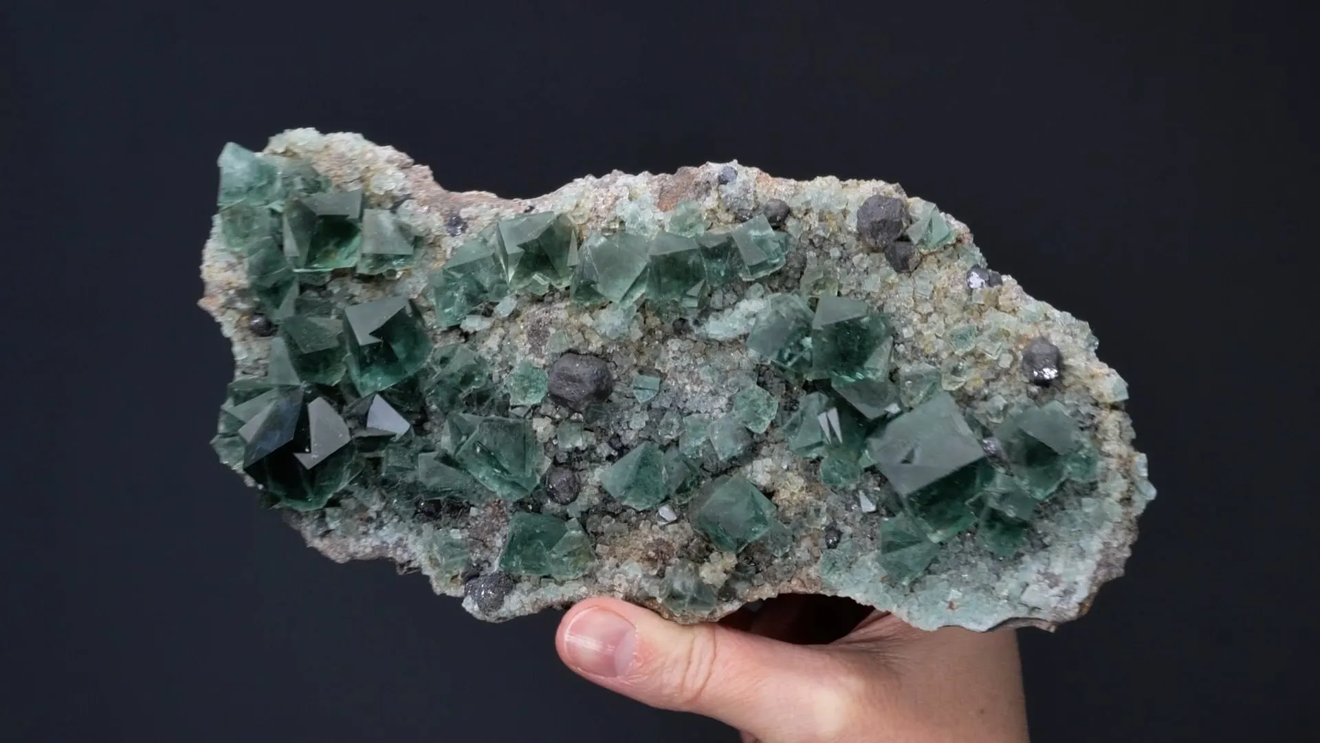 Fluorite with Galena - image 2