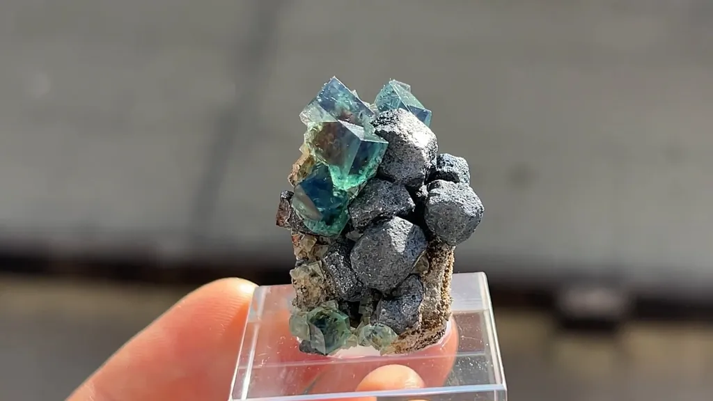 Fluorite with Galena - image 5