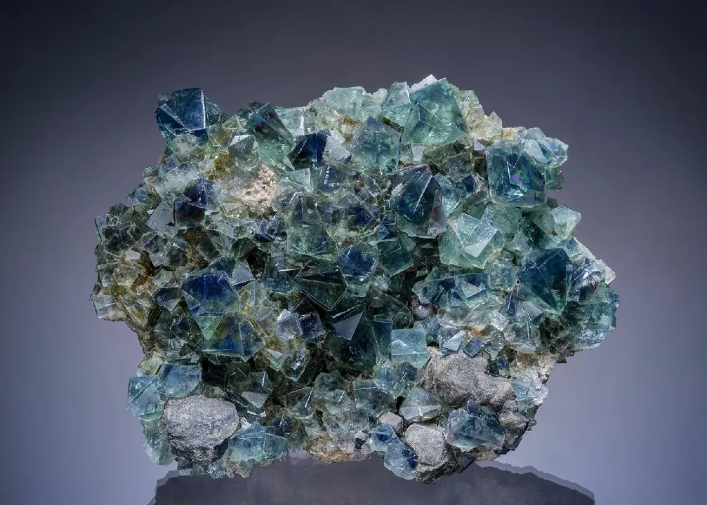 Fluorite with Galena image