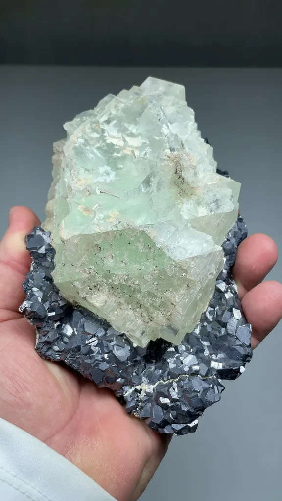 Fluorite with Galena - image 2