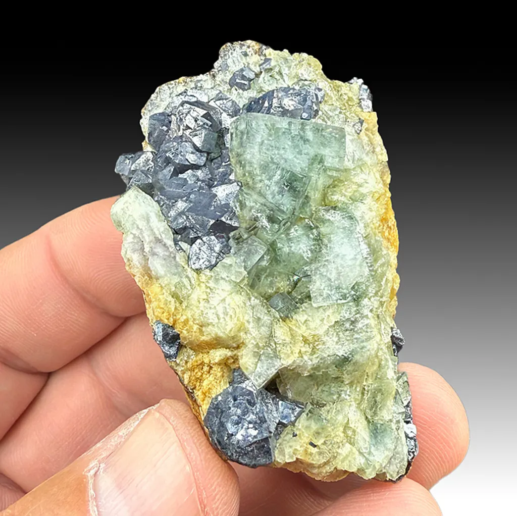 Fluorite with Galena image