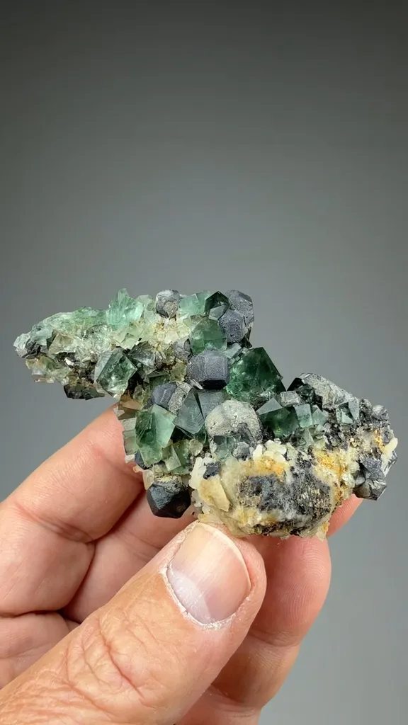 Fluorite with Galena - image 2