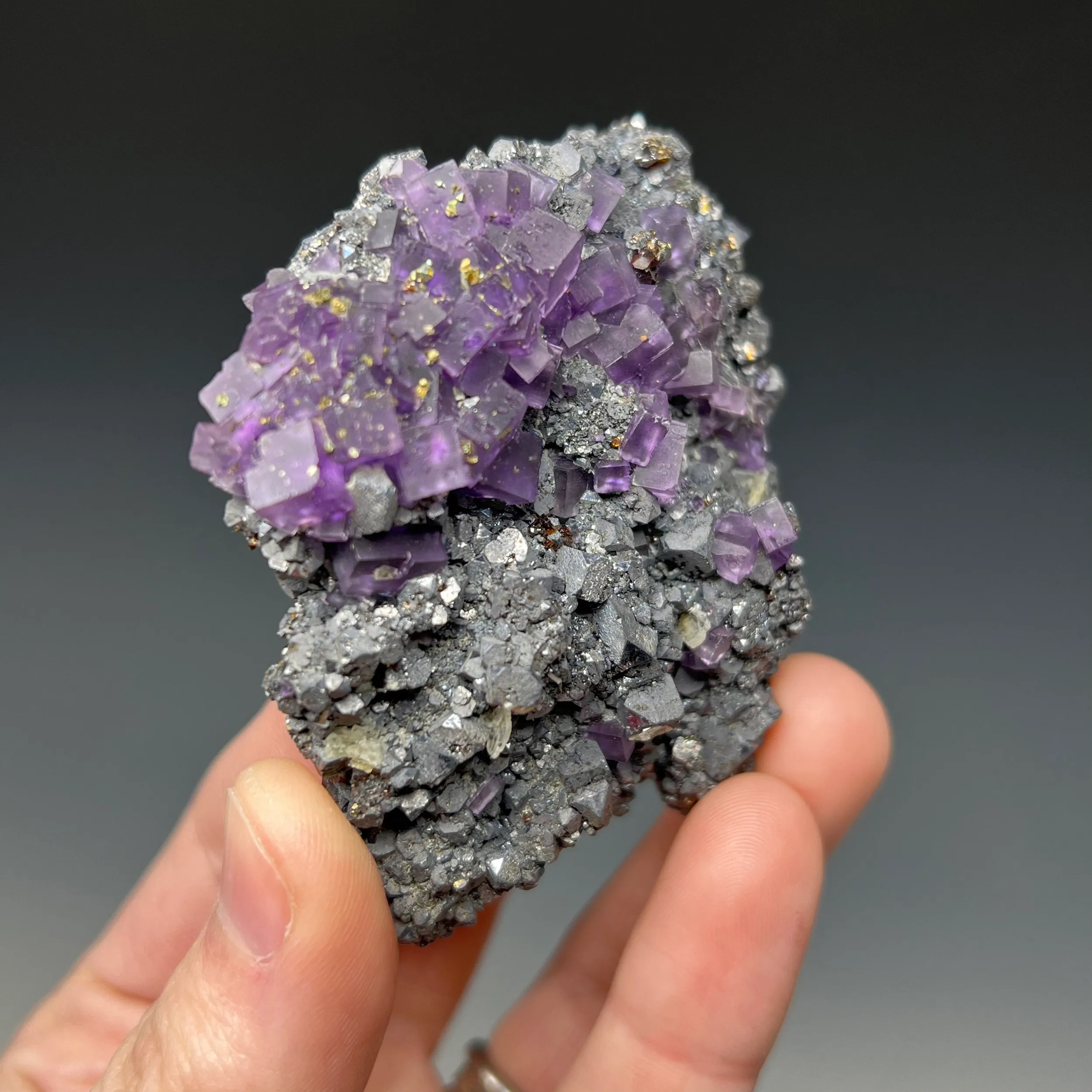 Fluorite with Galena - image 3