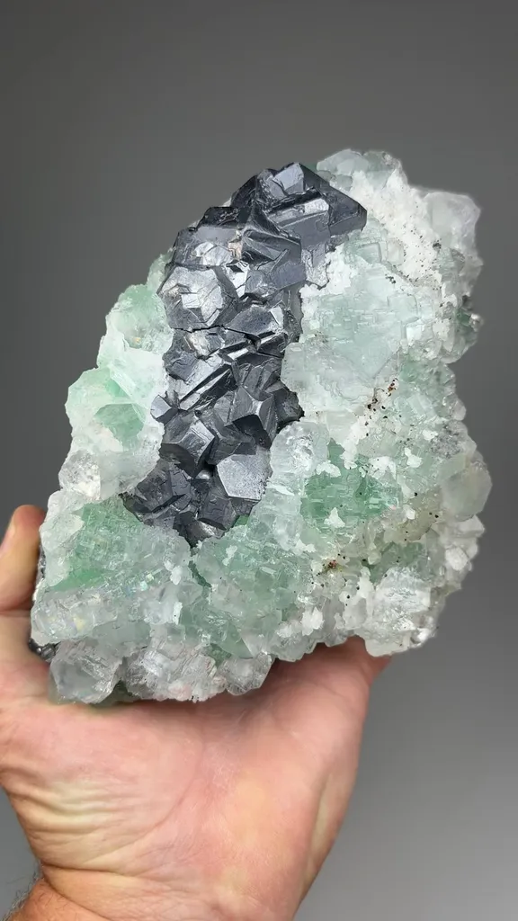 Fluorite with Galena - image 2