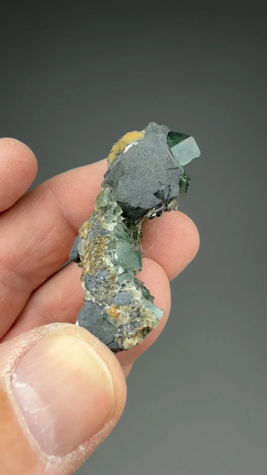 Fluorite with Galena - image 2