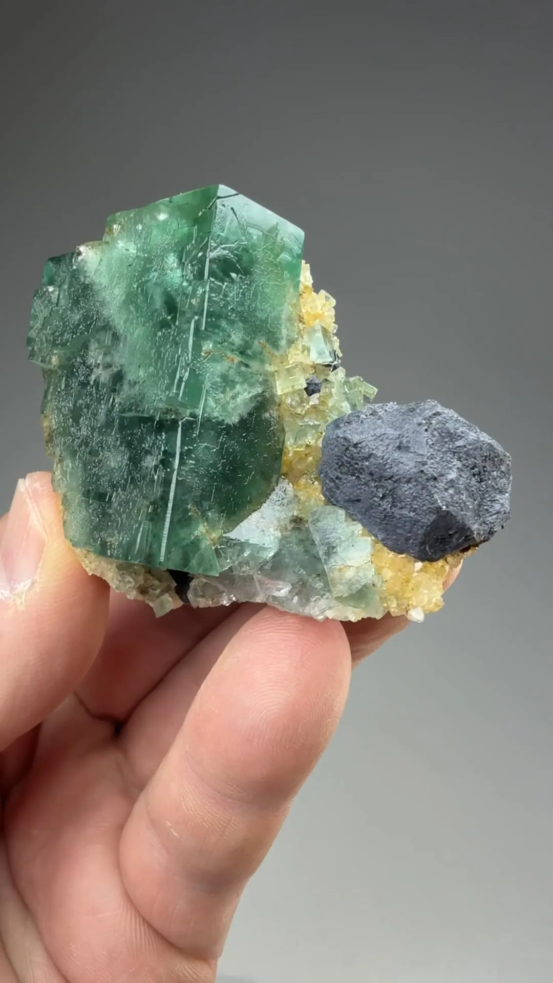Fluorite with Galena - image 2
