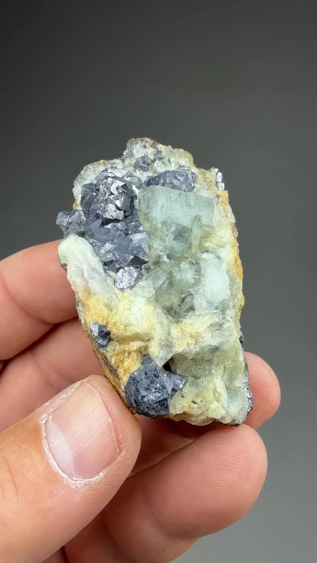 Fluorite with Galena - image 2